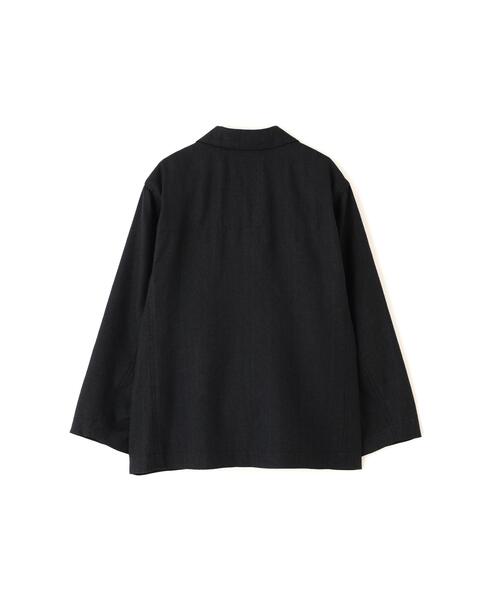 MHL.(エムエイチエル)の「FADED WOOL LINEN TWILL(テーラードジャケット・レディース・ブラック・2/1)」の11枚目の写真