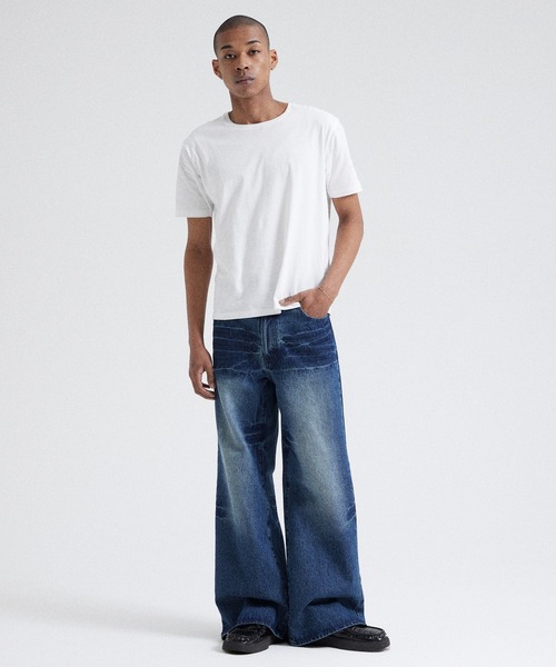 Parts Lab.（パーツラボ）の「【Parts Lab.】Vintage Washed Flare Denim Pants / ヴィンテージウォッシュフレアデニムパンツ（デニムパンツ・メンズ・ライトブルー/ブルー・L/M/S）」の5枚目の写真
