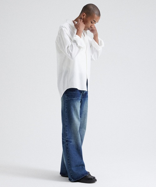 Parts Lab.（パーツラボ）の「【Parts Lab.】Vintage Washed Flare Denim Pants / ヴィンテージウォッシュフレアデニムパンツ（デニムパンツ・メンズ・ライトブルー/ブルー・L/M/S）」の14枚目の写真