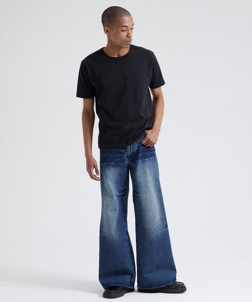 Parts Lab.（パーツラボ）の「【Parts Lab.】Vintage Washed Flare Denim Pants / ヴィンテージウォッシュフレアデニムパンツ（デニムパンツ・メンズ・ライトブルー/ブルー・L/M/S）」の21枚目の写真