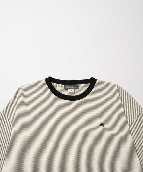 Eddie Bauer（エディーバウアー）の「アソート ボーダー＆プレーン 長袖Tシャツ（Tシャツ/カットソー・レディース・アイボリー/ライトブルー/グレー・M/S/L/XL）」の18枚目の写真