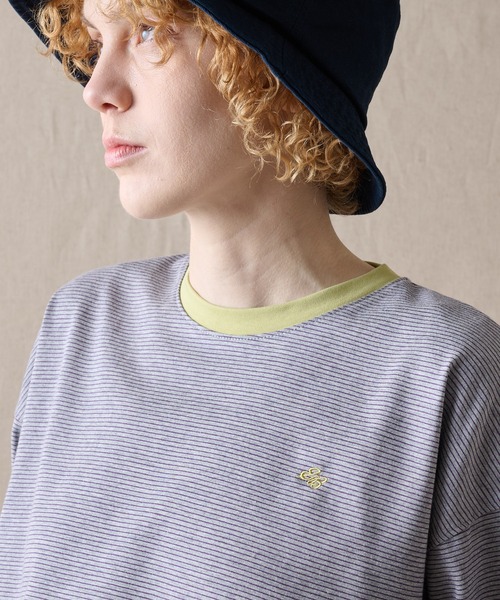 Eddie Bauer（エディーバウアー）の「アソート ボーダー＆プレーン 長袖Tシャツ（Tシャツ/カットソー・レディース・アイボリー/ライトブルー/グレー・M/S/L/XL）」の6枚目の写真