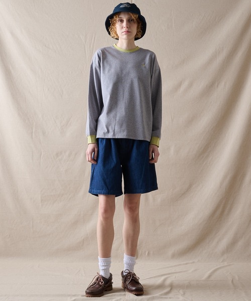Eddie Bauer（エディーバウアー）の「アソート ボーダー＆プレーン 長袖Tシャツ（Tシャツ/カットソー・レディース・アイボリー/ライトブルー/グレー・M/S/L/XL）」の7枚目の写真