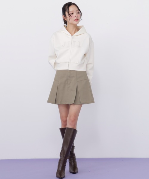JILL by JILL STUART(ジルバイジルスチュアート)の「ビッグロゴパーカー(パーカー・レディース・ピンク/ホワイト/チャコールグレー/グレー・FREE)」の9枚目の写真
