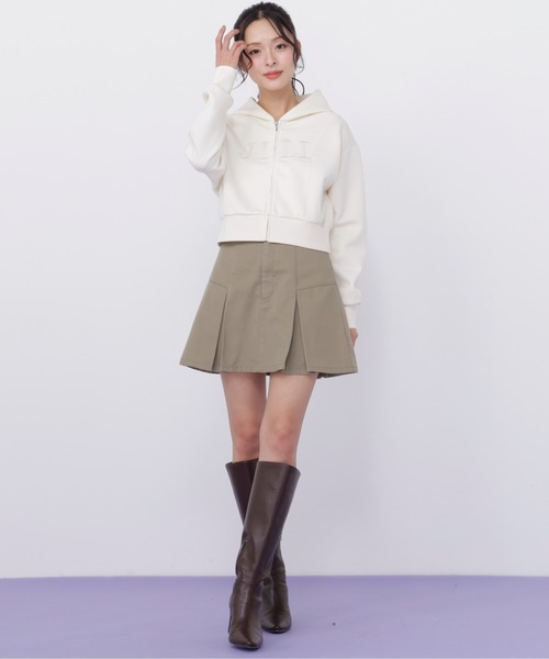 JILL by JILL STUART(ジルバイジルスチュアート)の「ビッグロゴパーカー(パーカー・レディース・ピンク/ホワイト/チャコールグレー/グレー・FREE)」の10枚目の写真