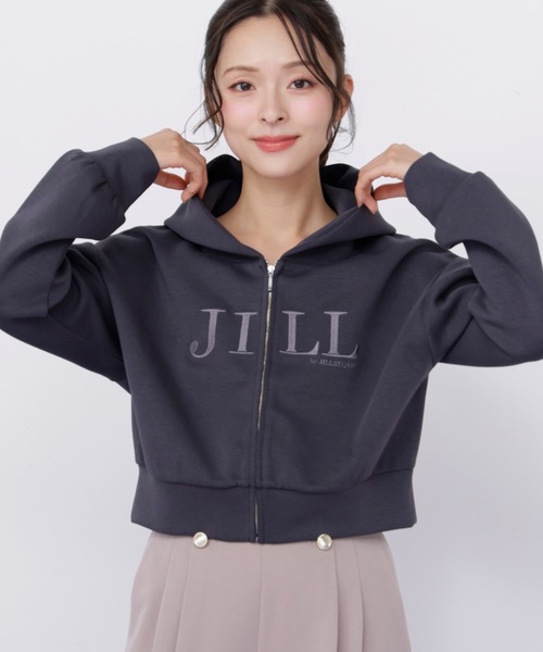 JILL by JILL STUART(ジルバイジルスチュアート)の「ビッグロゴパーカー(パーカー・レディース・ピンク/ホワイト/チャコールグレー/グレー・FREE)」の14枚目の写真