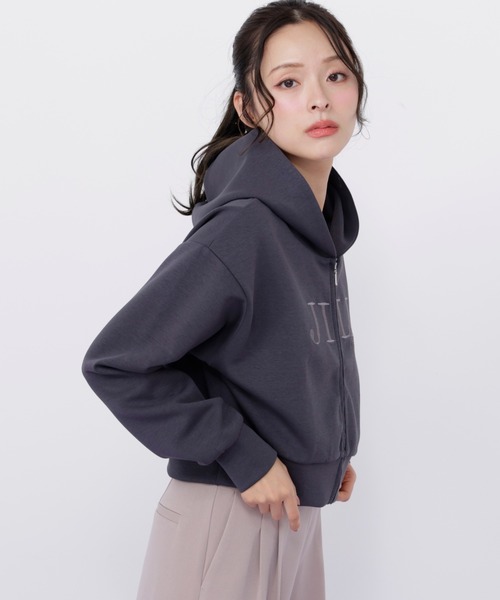 JILL by JILL STUART(ジルバイジルスチュアート)の「ビッグロゴパーカー(パーカー・レディース・ピンク/ホワイト/チャコールグレー/グレー・FREE)」の16枚目の写真