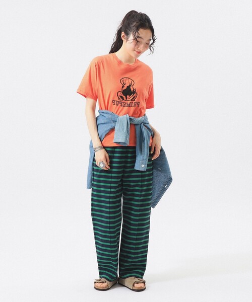 BEAMS BOY（ビームスボーイ）の「ボーイ ドッグ Tシャツ（Tシャツ/カットソー・レディース・オレンジ/オフホワイト・1/0/2）」の17枚目の写真