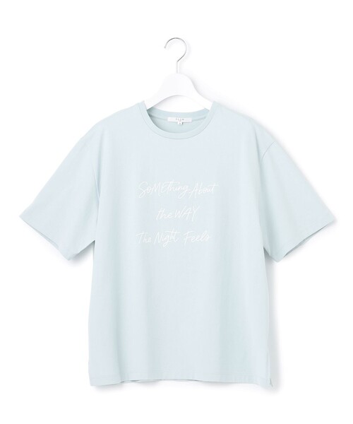 23区 L(ニジュウサンクオオキイサイズ)の「ヴィンテージライク ロゴ Tシャツ(Tシャツ/カットソー・レディース・ホワイト系/グレー系/ベージュ系/サックスブルー系・46/44)」の12枚目の写真