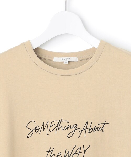 23区 L(ニジュウサンクオオキイサイズ)の「ヴィンテージライク ロゴ Tシャツ(Tシャツ/カットソー・レディース・ホワイト系/グレー系/ベージュ系/サックスブルー系・46/44)」の17枚目の写真