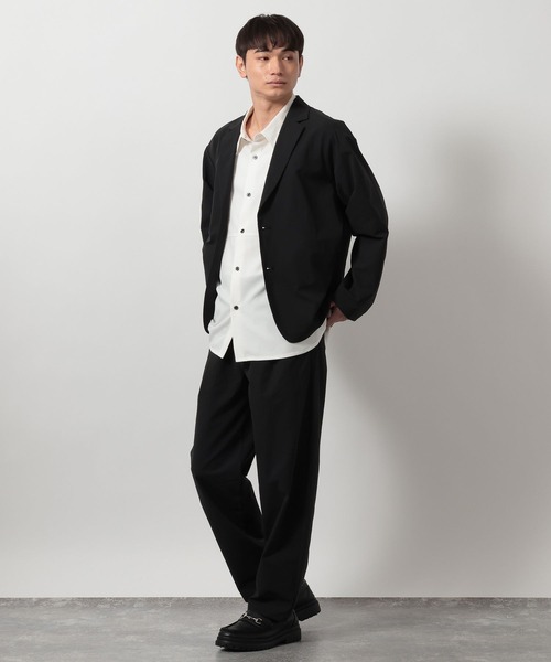 LAKOLE（ラコレ）の「＜セットアップ可＞メッシュビンテージジャケット / 643801（テーラードジャケット・メンズ・ブラック/ネイビー/ベージュ・LARGE/MEDIUM/SMALL）」の4枚目の写真