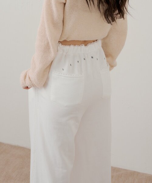 Chico（チコ）の「サイドレーススウェットパンツ（その他パンツ・レディース・アイボリー/ピンク/グレー/オートミール・FREE）」の2枚目の写真