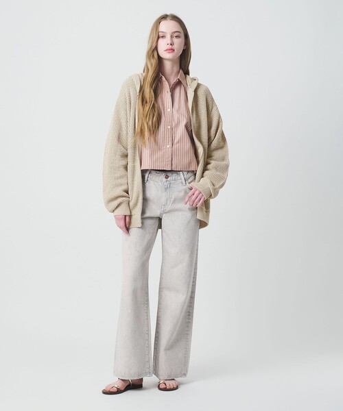 California General Store(California General Store)の「<CGS.>ペーパー コットン ジップ パーカー(パーカー・メンズ・ベージュ/ロイヤルブルー・L/S/M)」の3枚目の写真