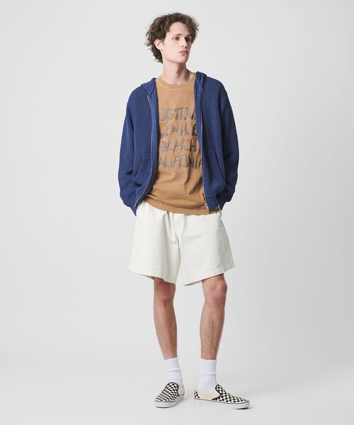 California General Store(California General Store)の「<CGS.>ペーパー コットン ジップ パーカー(パーカー・メンズ・ベージュ/ロイヤルブルー・L/S/M)」の4枚目の写真