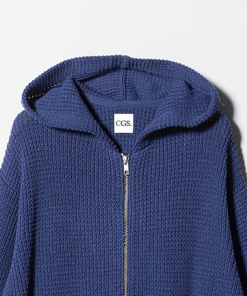 California General Store(California General Store)の「<CGS.>ペーパー コットン ジップ パーカー(パーカー・メンズ・ベージュ/ロイヤルブルー・L/S/M)」の9枚目の写真