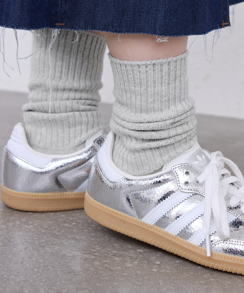 SLOBE IENA（スローブイエナ）の「《単品/追加》ルーズリブソックス（ソックス/靴下・レディース・ライトグレー/ピンク系その他/カーキ/イエロー・FREE）」の17枚目の写真