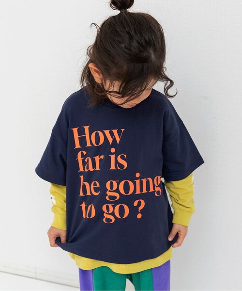 BREEZE（ブリーズ）の「2Pセット レイヤードTシャツ_ジュニア対応（Tシャツ/カットソー・キッズ・グリーン/レッド/ブラウン/ネイビー/オフホワイト/グレー・150/110/90/130/120/140/100）」の5枚目の写真