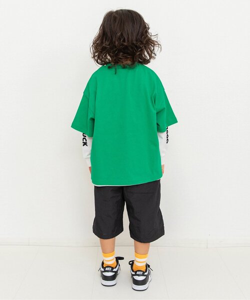 BREEZE（ブリーズ）の「2Pセット レイヤードTシャツ_ジュニア対応（Tシャツ/カットソー・キッズ・グリーン/レッド/ブラウン/ネイビー/オフホワイト/グレー・150/110/90/130/120/140/100）」の15枚目の写真