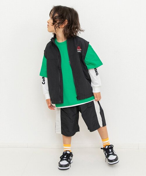 BREEZE（ブリーズ）の「2Pセット レイヤードTシャツ_ジュニア対応（Tシャツ/カットソー・キッズ・グリーン/レッド/ブラウン/ネイビー/オフホワイト/グレー・150/110/90/130/120/140/100）」の16枚目の写真