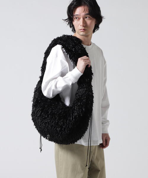 LEH(レー)の「Leh×GARDEN/レー×ガーデン/KESA BAG EX/GARDEN別注(ショルダーバッグ・メンズ・ブラック/ピンク・F)」の7枚目の写真