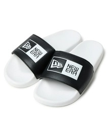 NEW ERA（ニューエラ）の「【NEW ERA】 シャワ ーサンダル ボックスロゴ ブラック/ホワイトSLIDE SLIDE FLAG BLK WHITE（サンダル）」