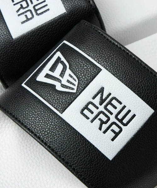 NEW ERA(ニューエラ)の「【NEW ERA】 シャワ ーサンダル ボックスロゴ ブラック/ホワイトSLIDE SLIDE FLAG BLK WHITE(サンダル・メンズ・ブラック×ホワイト・10/9/8)」の3枚目の写真