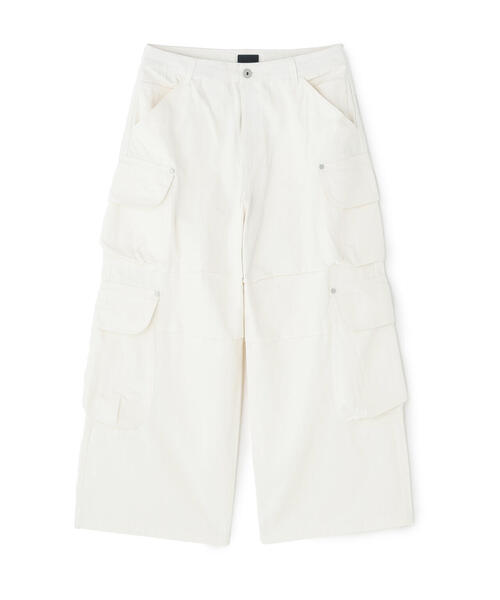 DANKE SCHON(ダンケシェーン)の「DankeSchon/ダンケシェーン/10oz KATURAGI W-CARGO PANTS(その他パンツ・レディース・グレー/ホワイト/ブラック・M/L/S)」の2枚目の写真