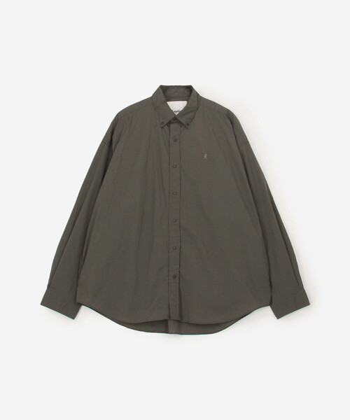 GYMPHLEX(ジムフレックス)の「Gymphlex | ナイロン ボタンダウンシャツジャケット MEN(シャツ/ブラウス・メンズ・チャコール/ホワイト・M/L)」の4枚目の写真