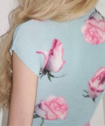 トップス musubore pleatsed print tops musubore 【 select 】pleated print tops 】pleated musubore select
