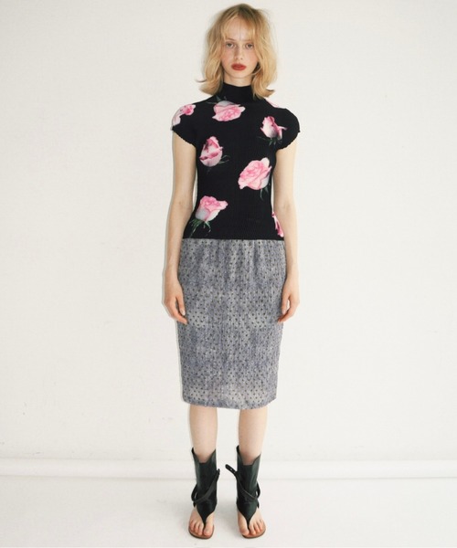 musubore（ムスボレ）の「pleated print tops 