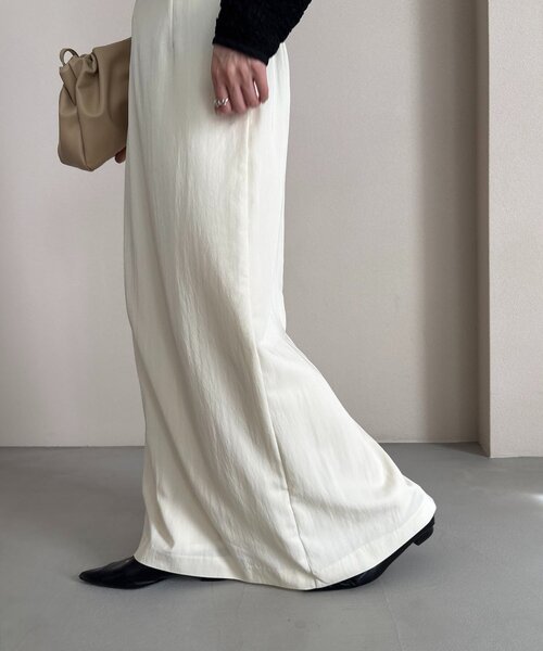 CAPRICIEUX LE'MAGE（カプリシューレマージュ）の「【mana企画】ドロストマキシスカート（スカート・レディース・ブラック/ホワイト系その他・PS/38/36）」の8枚目の写真