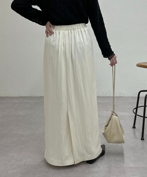 CAPRICIEUX LE'MAGE（カプリシューレマージュ）の「【mana企画】ドロストマキシスカート（スカート・レディース・ブラック/ホワイト系その他・PS/38/36）」の20枚目の写真