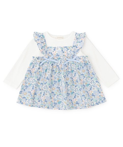 sense of wonder（センスオブワンダー）の「Betsyドッキングチュニック（チュニック・キッズ・ブルー/ピンク・130cm/120cm/110cm/100cm/90cm/80ｃｍ）」の2枚目の写真
