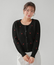 チェリー刺繍カーディガン