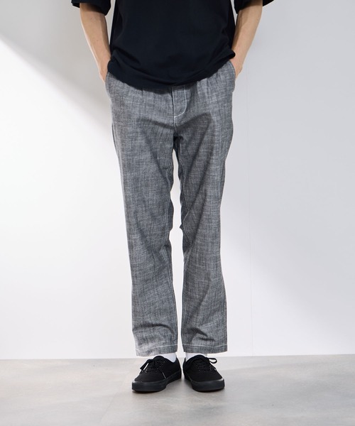 Mac-House(マックハウス)の「GENUINE Dickies コットンシャンブレー ワークイージーパンツ(その他パンツ・メンズ・オフホワイト/ブルー/ブラック・S/M/L/XL)」の2枚目の写真