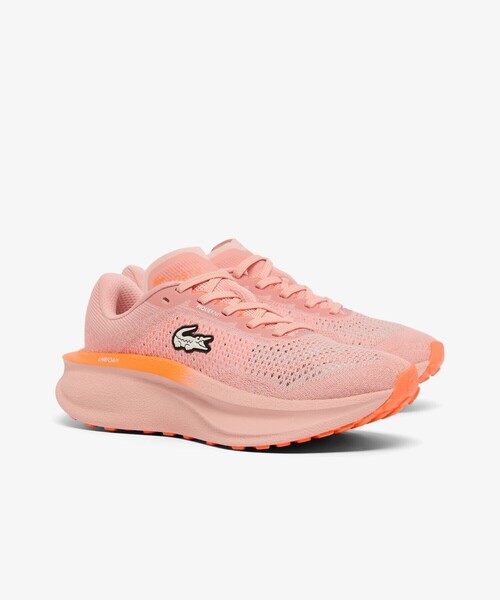 LACOSTE(ラコステ)の「レディース NEO RUN2 1262 SFA ナイロン 鹿の子地ニットアッパー ランニングシューズ(スニーカー・レディース・ピンク・22.5cm/23.0cm/23.5cm/24.0cm/24.5cm/25.5cm)」の1枚目の写真