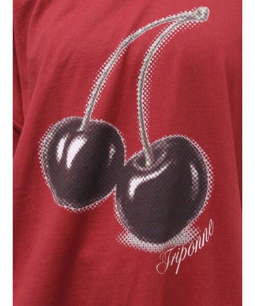 jouetie(ジュエティ)の「チェリーワンショルルーズTシャツ(Tシャツ/カットソー・レディース・ブラック/レッド/オフホワイト・MEDIUM)」の18枚目の写真