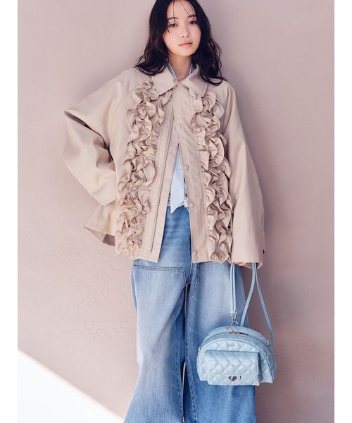 FURFUR(ファーファー)の「【USAGI ONLINE/ZOZOTOWN限定】2WAYキルティングミニバッグ(ショルダーバッグ・レディース・ブルー/ブラック/ホワイト/レッド/ピンク・F)」の13枚目の写真