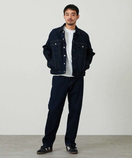 EDWIN(エドウィン)の「EDWIN エドウィン ジャージーズ デニムジャケット Gジャン ストレッチ セットアップ(デニムジャケット・メンズ・ブルー/インディゴブルー/ダークインディゴブルー・SMALL/MEDIUM/LARGE/X-LARGE)」の12枚目の写真