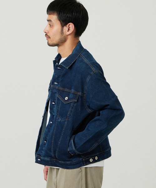 EDWIN(エドウィン)の「EDWIN エドウィン ジャージーズ デニムジャケット Gジャン ストレッチ セットアップ(デニムジャケット・メンズ・ブルー/インディゴブルー/ダークインディゴブルー・SMALL/MEDIUM/LARGE/X-LARGE)」の16枚目の写真
