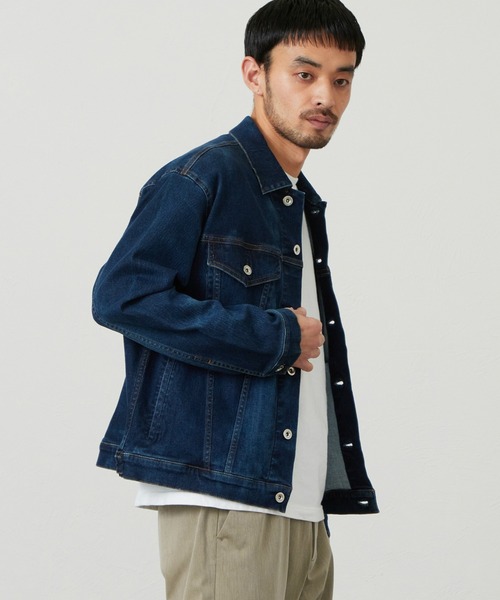 EDWIN(エドウィン)の「EDWIN エドウィン ジャージーズ デニムジャケット Gジャン ストレッチ セットアップ(デニムジャケット・メンズ・ブルー/インディゴブルー/ダークインディゴブルー・SMALL/MEDIUM/LARGE/X-LARGE)」の17枚目の写真