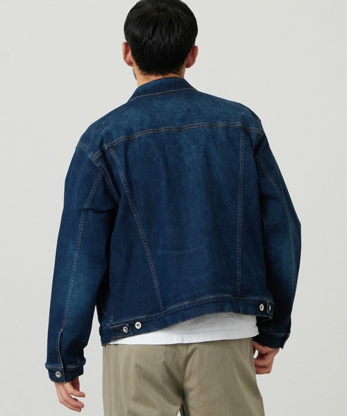EDWIN(エドウィン)の「EDWIN エドウィン ジャージーズ デニムジャケット Gジャン ストレッチ セットアップ(デニムジャケット・メンズ・ブルー/インディゴブルー/ダークインディゴブルー・SMALL/MEDIUM/LARGE/X-LARGE)」の18枚目の写真