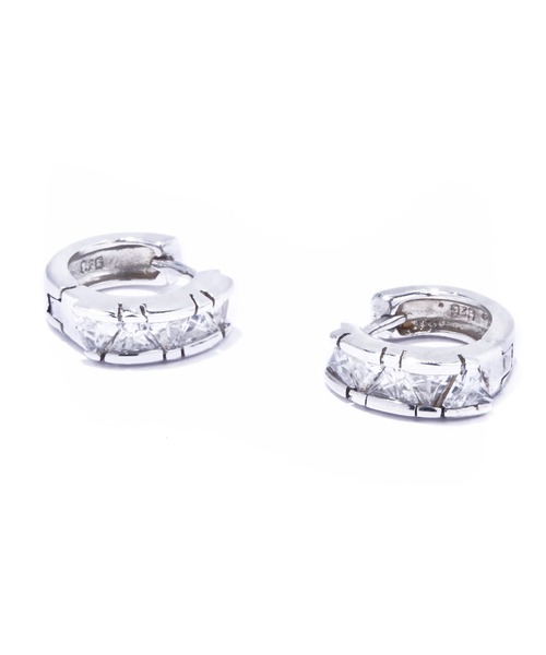 les bonbon(ルボンボン)の「【les bon bon】princess triangle hug pierce/プリンセス トライアングル ハグ ピアス BOB790(ピアス(両耳用)・レディース・シルバー・FREE)」の6枚目の写真