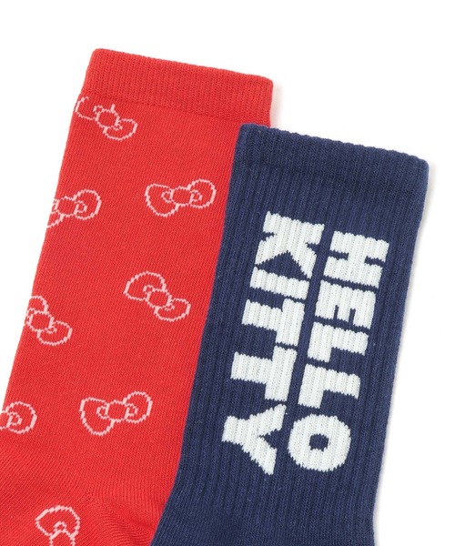 Me%（ミィパーセント）の「【HELLO KITTY】2Pソックス　635208（ソックス/靴下・レディース・レッド/ブラック・FREE）」の22枚目の写真