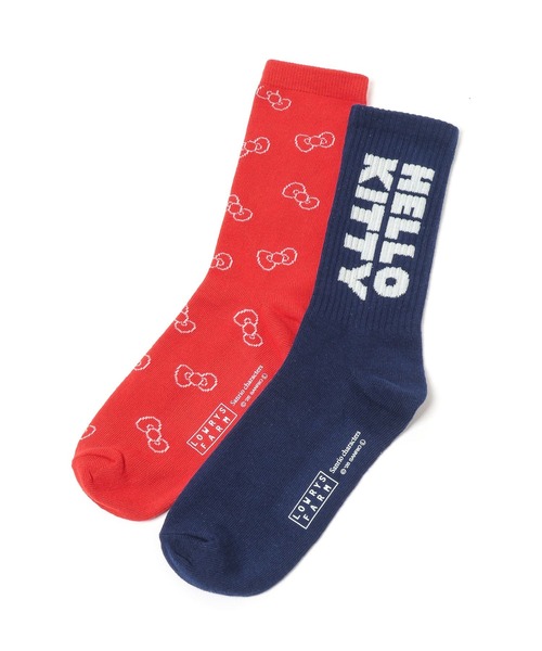 Me%（ミィパーセント）の「【HELLO KITTY】2Pソックス　635208（ソックス/靴下・レディース・レッド/ブラック・FREE）」の8枚目の写真