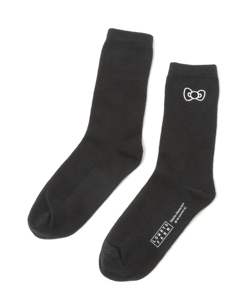 Me%（ミィパーセント）の「【HELLO KITTY】2Pソックス　635208（ソックス/靴下・レディース・レッド/ブラック・FREE）」の9枚目の写真