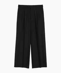LAD MUSICIAN | WOOL GABARDINE WIDE STRAIGHT SLACKS(スラックス)