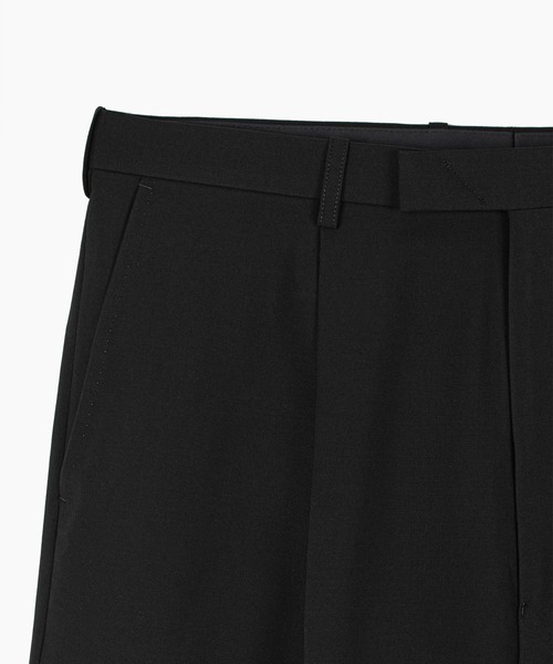 LAD MUSICIAN（ラッドミュージシャン）の「WOOL GABARDINE WIDE STRAIGHT SLACKS（スラックス・メンズ・グレー系/ブラック・42/46/44）」の9枚目の写真