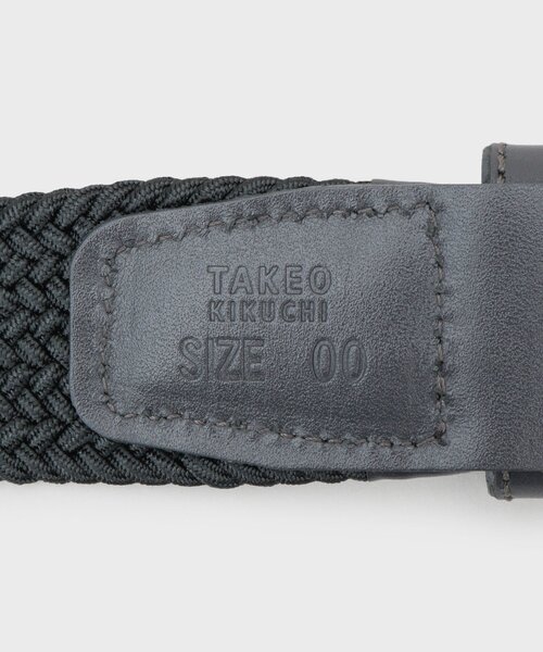 TAKEO KIKUCHI(タケオキクチ)の「【Made in JAPAN】ドモドソーラ ゴムメッシュベルト(ベルト・メンズ・チャコールグレー/ブラック/ネイビー/ダークブラウン/キャメル・00)」の8枚目の写真