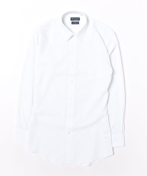 TOKYO SHIRTS(トウキョウシャツ)の「【透け防止】 形態安定ノンアイロン レギュラー 長袖ビジネスワイシャツ 白無地(大きいサイズ・長いサイズ)(ビジネスシャツ・メンズ・ホワイト・首回り39cm-裄丈88cm/首回り45cm-裄丈90cm/首回り45cm-裄丈86cm/首回り45cm-裄丈82cm/首回り43cm-裄丈90cm/首回り42cm-裄丈90cm/首回り41cm-裄丈90cm/首回り47cm-裄丈90cm/首回り47cm-裄丈86cm)」の6枚目の写真